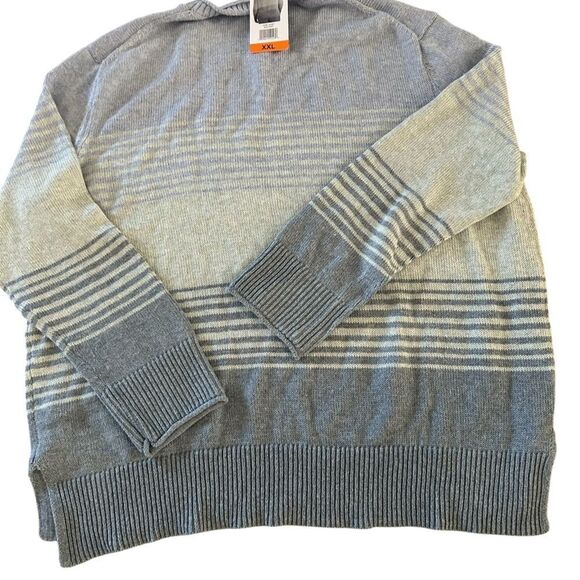 Ella Moss Women's Crewneck Long Sleeve Sweater, Blue Stripe, XXL, NWT - Picture 2 of 8